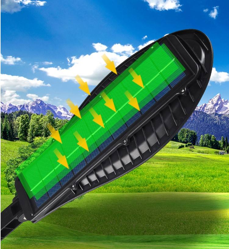 1GREEN OG-8803A COB Solar Street Light - 25W 3000LM IP65 Waterproof Outdoor Security Wall Lamp